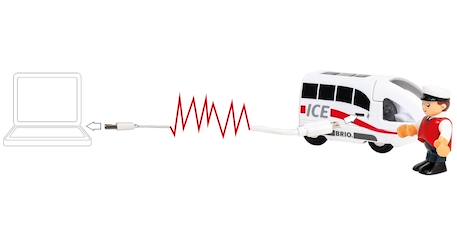 Train ice rechargeable Blanc 6 - vertbaudet enfant 