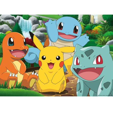 Puzzle les pokémon au parc 60 pcs Blanc 2 - vertbaudet enfant 