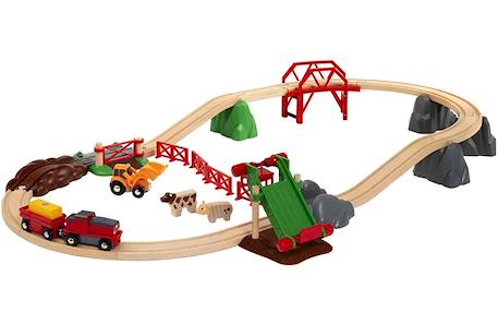 Circuit de la ferme et locomotive à pile Vert 1 - vertbaudet enfant 