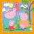Puzzle peppa pig 3x49 pcs Bleu 3 - vertbaudet enfant 