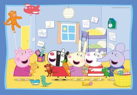 Puzzle les aventures de peppa pig 2x12 pcs Bleu 4 - vertbaudet enfant 
