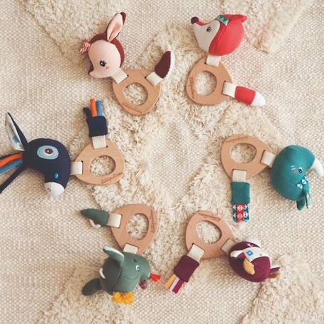 Hochet eco ignace Bleu 2 - vertbaudet enfant 
