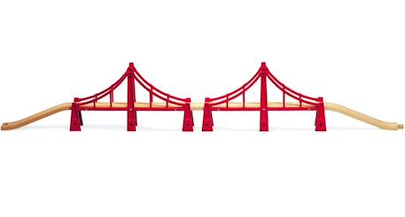 Double pont suspendu Rouge 2 - vertbaudet enfant 