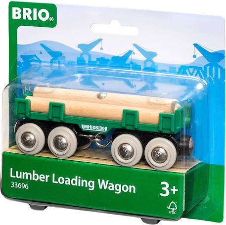 Wagon convoyeur de bois Vert 2 - vertbaudet enfant 