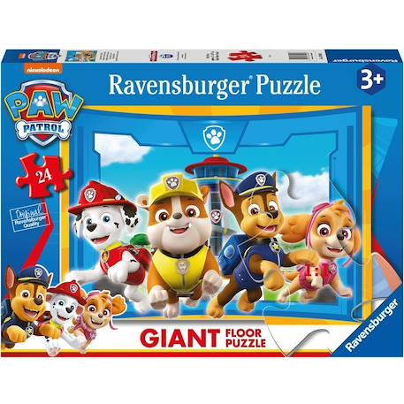 Puzzle géant pat'patrouille 24 pcs Bleu 1 - vertbaudet enfant 