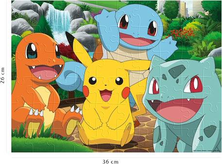 Puzzle les pokémon au parc 60 pcs Blanc 3 - vertbaudet enfant 