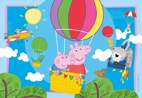 Puzzle les aventures de peppa pig 2x12 pcs Bleu 3 - vertbaudet enfant 