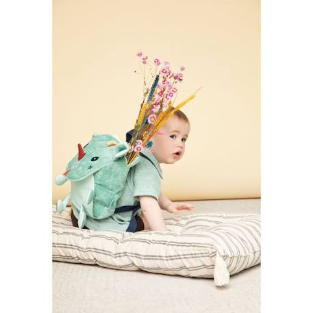 Sac à dos tout doux joe Vert 3 - vertbaudet enfant 