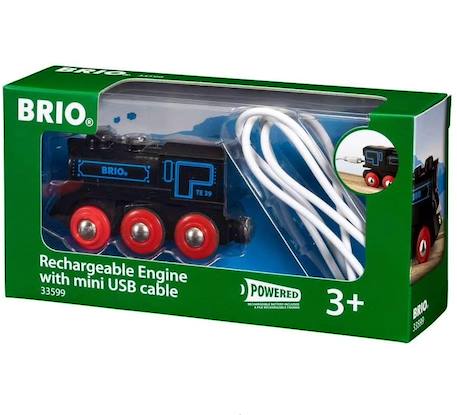 Locomotive rechargeable avec mini câble Noir 1 - vertbaudet enfant 