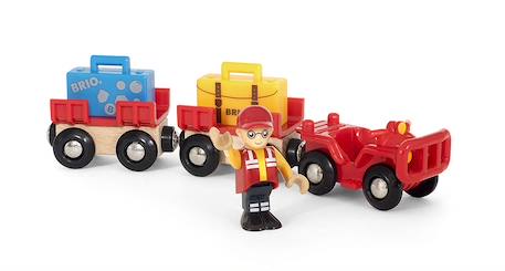 Véhicule de chargement des bagages Rouge 1 - vertbaudet enfant 