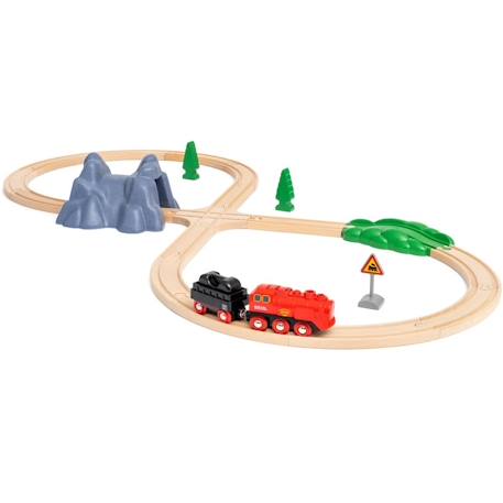 Circuit locomotive à piles à vapeur Rouge 2 - vertbaudet enfant 