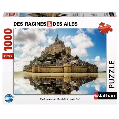Puzzle l'abbaye du mont saint-michel 1000 pcs Blanc 1 - vertbaudet enfant 