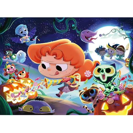 Puzzle halloween mortelle adèle 250 pcs Blanc 2 - vertbaudet enfant 