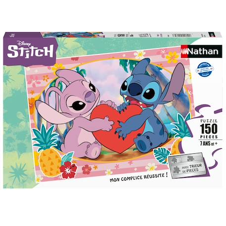 Puzzle moment en amoureux stitch 150 pcs Blanc 1 - vertbaudet enfant 