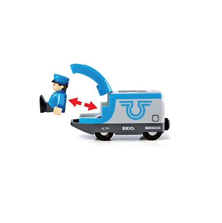 Train de voyageurs à pile Bleu 3 - vertbaudet enfant 