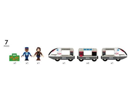 Train tgv inoui sncf Gris 5 - vertbaudet enfant 