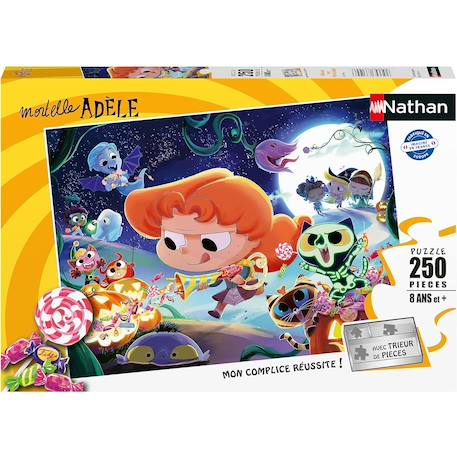 Puzzle halloween mortelle adèle 250 pcs Blanc 1 - vertbaudet enfant 