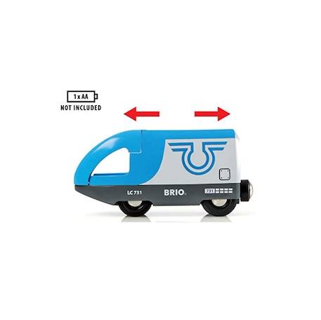 Train de voyageurs à pile Bleu 5 - vertbaudet enfant 