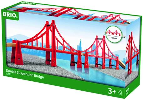Double pont suspendu Rouge 1 - vertbaudet enfant 