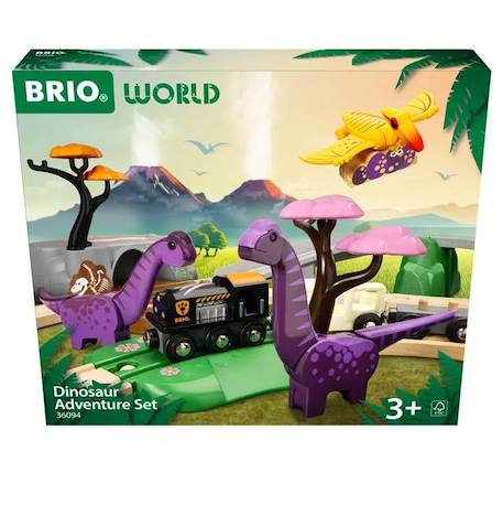 Circuit aventure dinosaure Vert 1 - vertbaudet enfant 