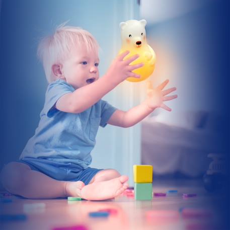 Veilleuse ours lumicolor Blanc 4 - vertbaudet enfant 