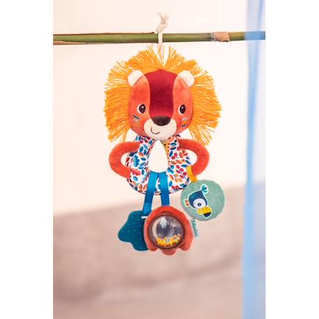 Hochet multi-activités jack le lion Orange 2 - vertbaudet enfant 