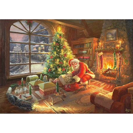 Puzzle le père noël est là 1000 pcs Bleu 2 - vertbaudet enfant 