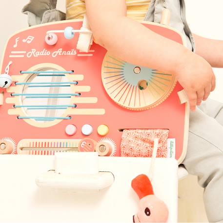 Panneau d'activités radio Rose 6 - vertbaudet enfant 