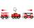 Train des pompiers Rouge 3 - vertbaudet enfant 