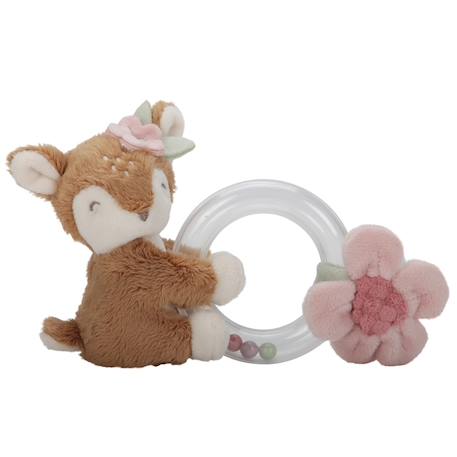 Hochet anneau faon fairy garden Rose 1 - vertbaudet enfant 