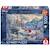 Puzzle la belle et la bête en hiver 1000 pcs Bleu 1 - vertbaudet enfant 