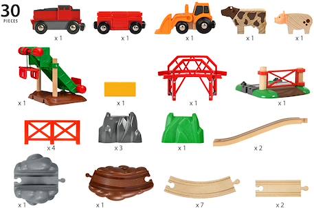 Circuit de la ferme et locomotive à pile Vert 3 - vertbaudet enfant 