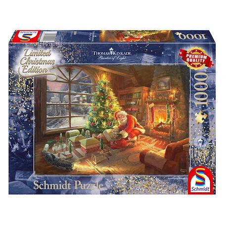 Puzzle le père noël est là 1000 pcs Bleu 1 - vertbaudet enfant 