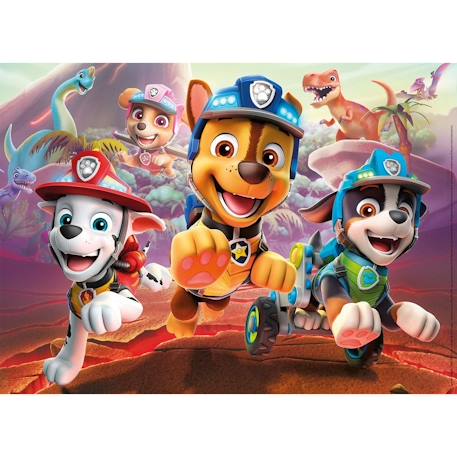 Puzzle pat’patrouille et dinosaures 60 pcs Blanc 2 - vertbaudet enfant 