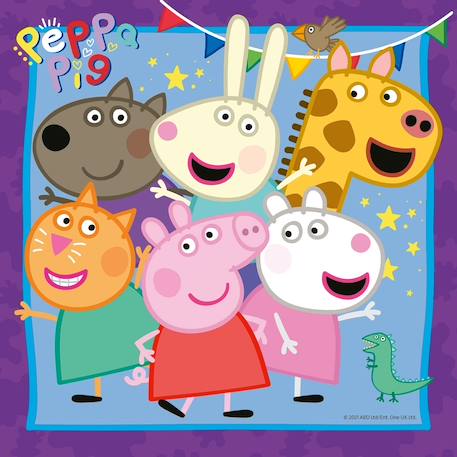 Puzzle peppa pig 3x49 pcs Bleu 5 - vertbaudet enfant 