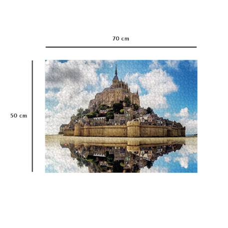 Puzzle l'abbaye du mont saint-michel 1000 pcs Blanc 3 - vertbaudet enfant 