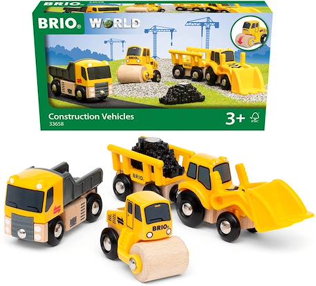 Coffret 3 engins de chantier Jaune 1 - vertbaudet enfant 