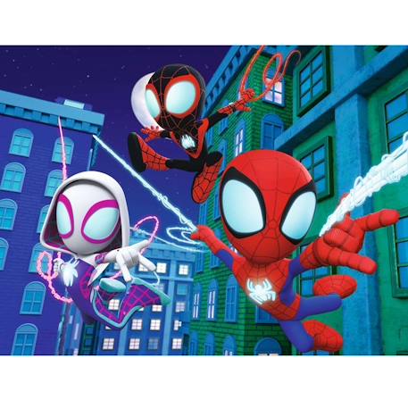Puzzle l'équipe de spidey 30 pcs Bleu 2 - vertbaudet enfant 