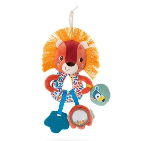 Hochet multi-activités jack le lion Orange 1 - vertbaudet enfant 