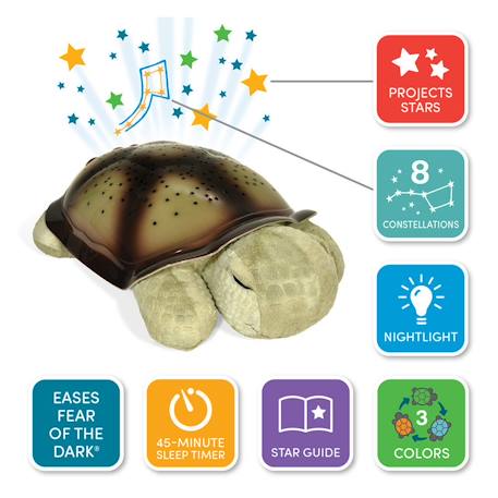 Veilleuse twilight turtle - moka Marron 3 - vertbaudet enfant 