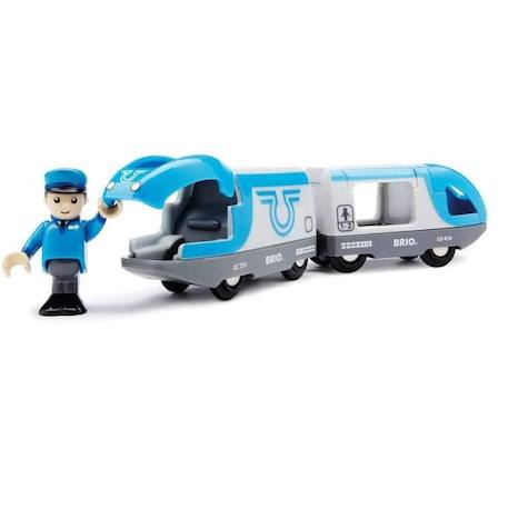 Train de voyageurs à pile Bleu 6 - vertbaudet enfant 