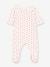 Pyjama bébé en velours coeurs blanc 1 - vertbaudet enfant 