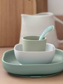 Puériculture-Repas-Vaisselle, coffret repas-Set vaisselle 4 pièces silicone