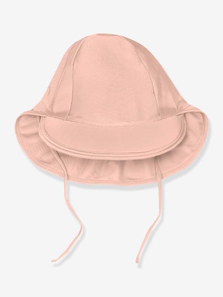 Chapeau de soleil UV pour bébé fille MATGUSTAS rose+vert 1 - vertbaudet enfant 
