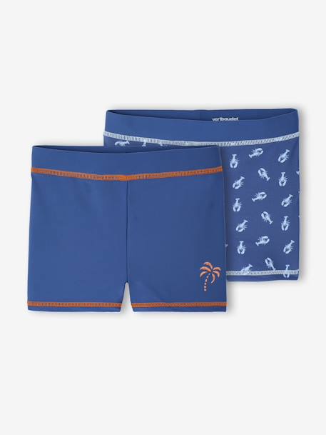 Lot de 2 shorties de bain garçon marine 1 - vertbaudet enfant 