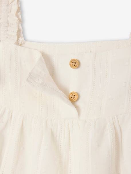 Blouse épaules volantées bébé écru 3 - vertbaudet enfant 
