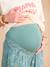 Pantalon de grossesse large gaze coton imprimé avec bandeau vert 5 - vertbaudet enfant 
