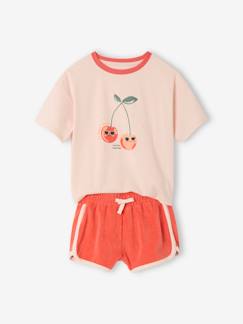-Ensemble T-shirt et short en éponge fille