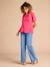 Chemise en seersucker vichy grossesse et allaitement rose 1 - vertbaudet enfant 