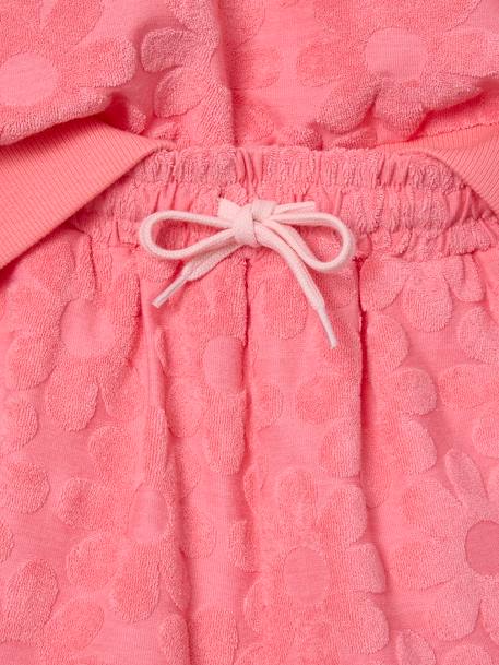 Ensemble sweat et short fleurs en éponge fille rose bonbon 7 - vertbaudet enfant 